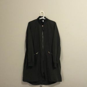 Green, “army” jacket